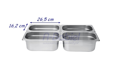 Pojemnik GN 1/4 stalowy ECO